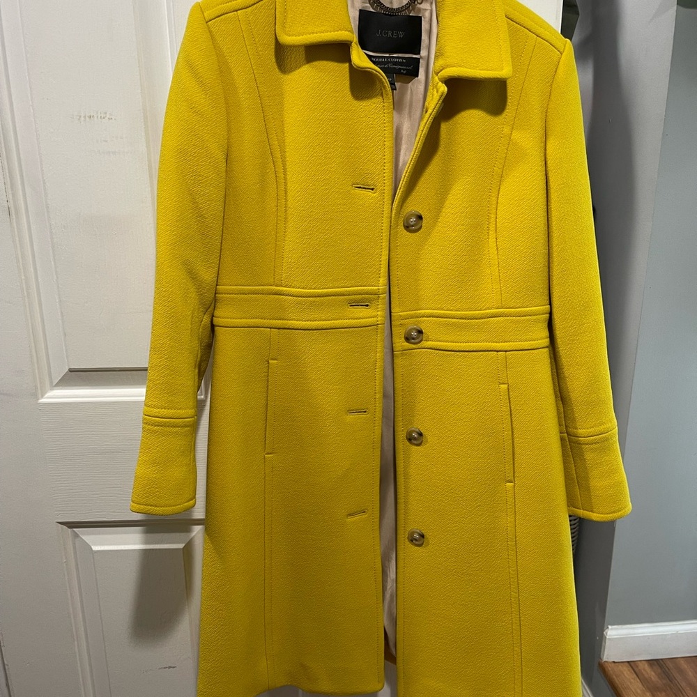 J.Crew Yellow Wool Coat